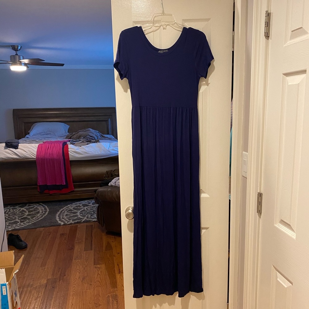 Navy maxi dress